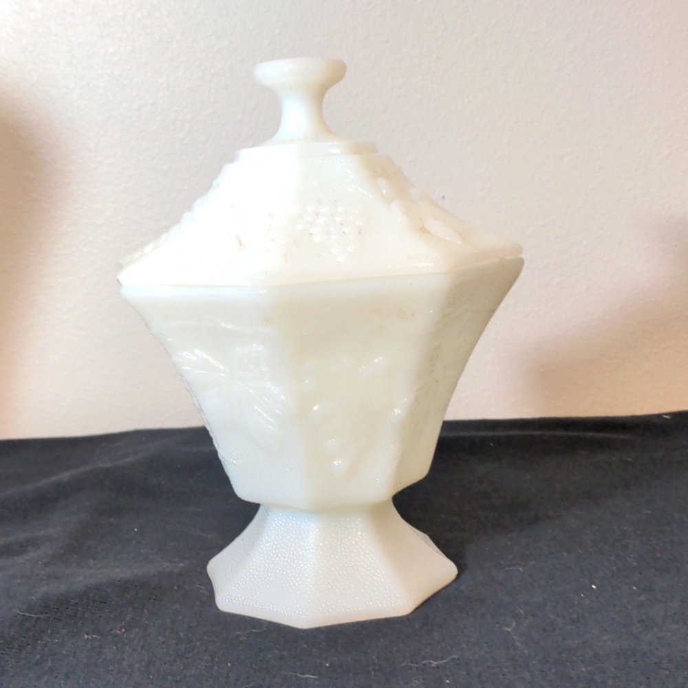Anchor Hocking Octagonal Compote/Candy Dish
